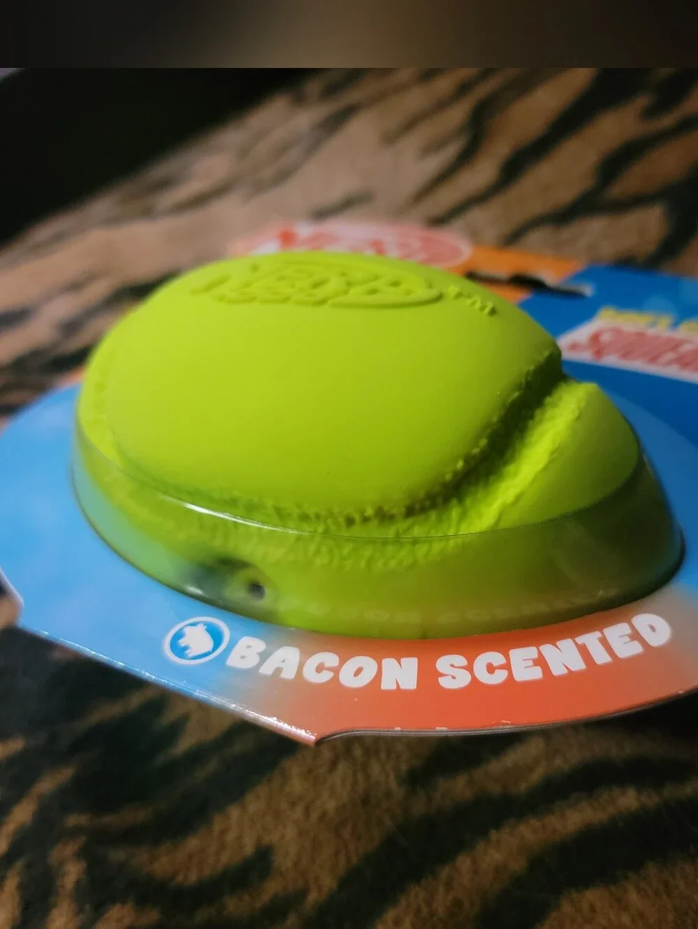 Nerf Dog Football Bacon Scented Soft Chew Squeak Football Sz Med/large